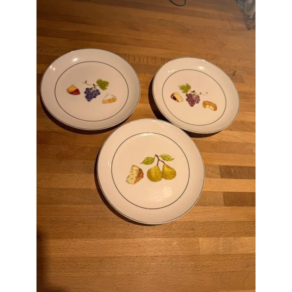 Crate & Barrel cheese/fruit appetizer plates